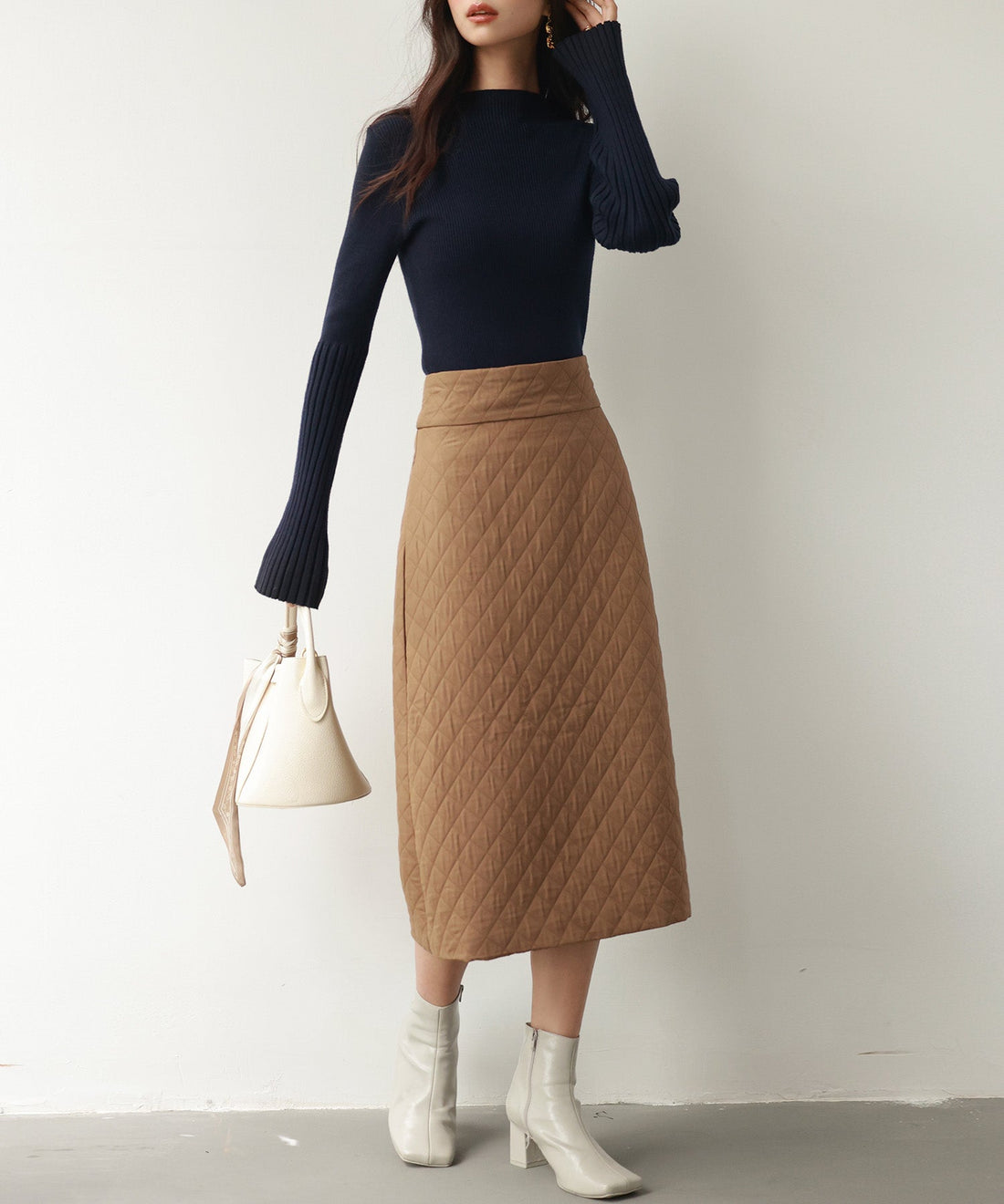 Quilted High-Waist Skirt OEM ODM reference 9 - additional view 9