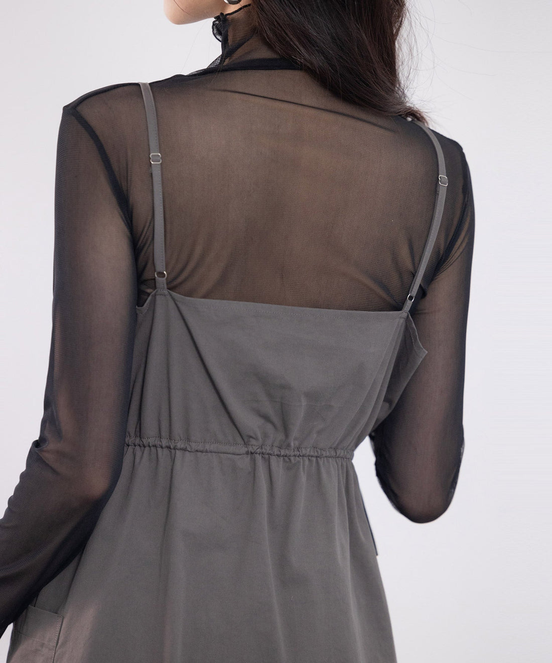 Drawstring V-Neck Cargo Camisole Dress OEM ODM reference 15 - additional view 15