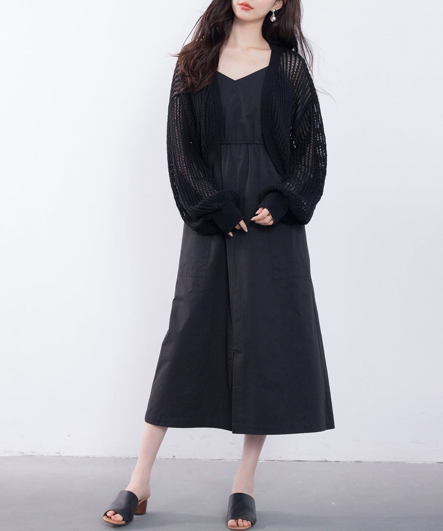 Drawstring V-Neck Cargo Camisole Dress OEM ODM reference 1