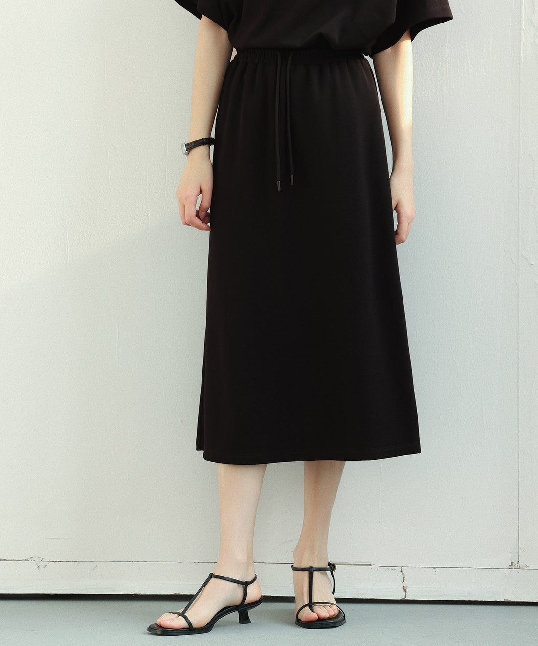 Elastic-Waist Midi Sweatshirt Skirt OEM ODM reference 8 - additional view 8