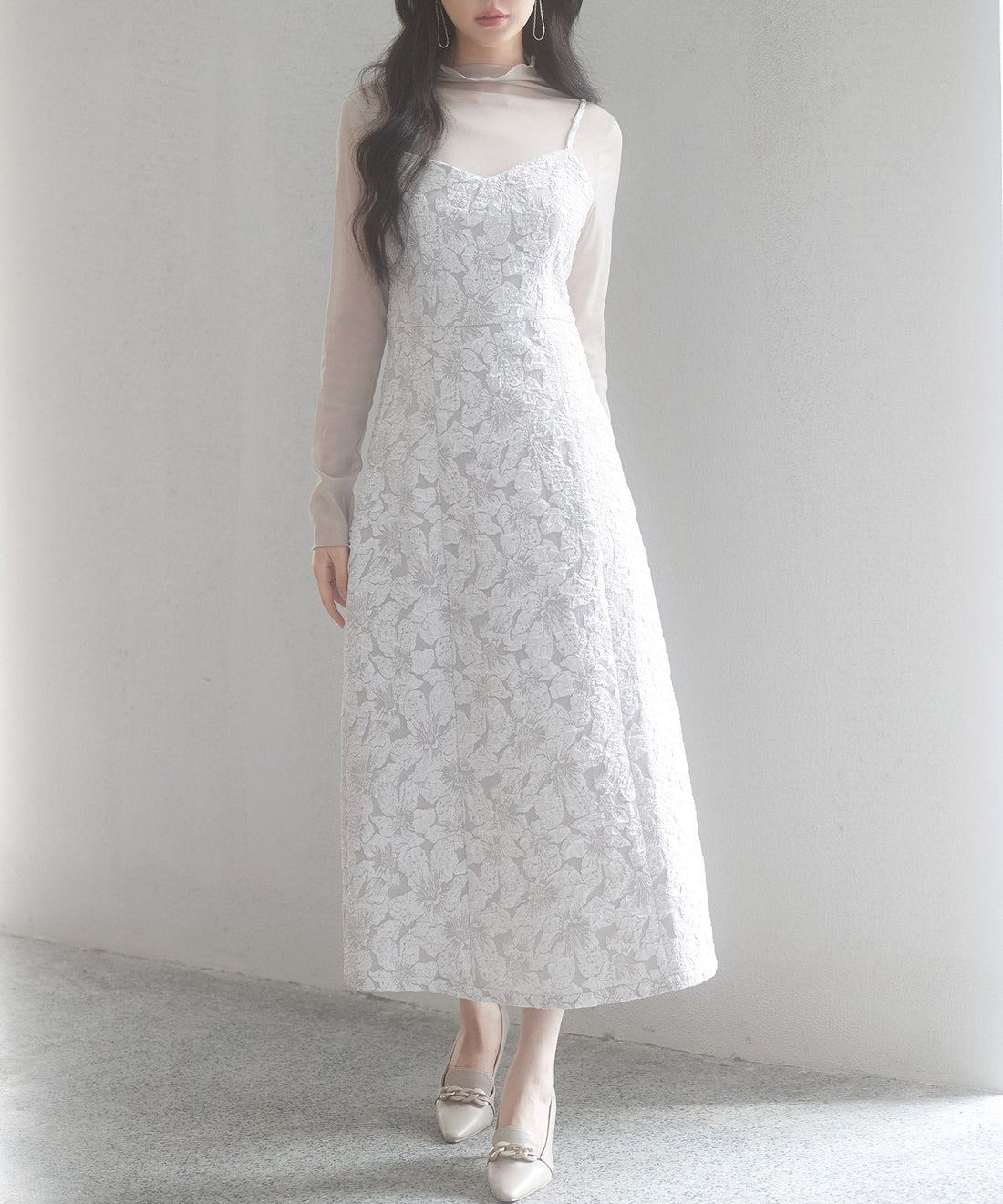 Jacquard Back-Slit Camisole Dress OEM ODM reference 10 - additional view 10