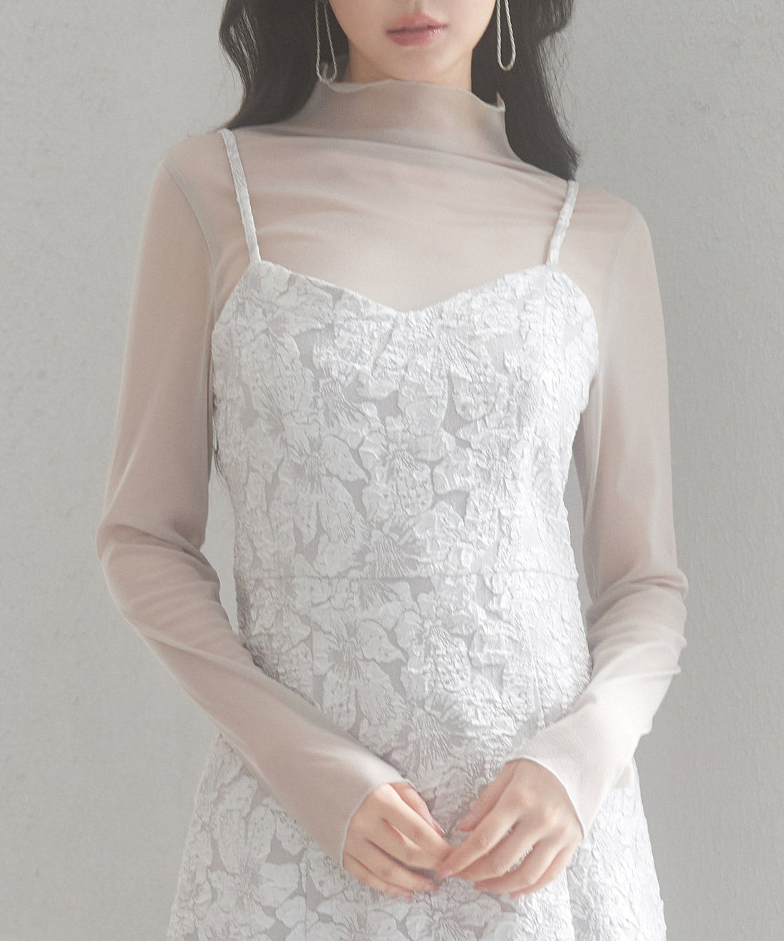 Jacquard Back-Slit Camisole Dress OEM ODM reference 15 - additional view 15
