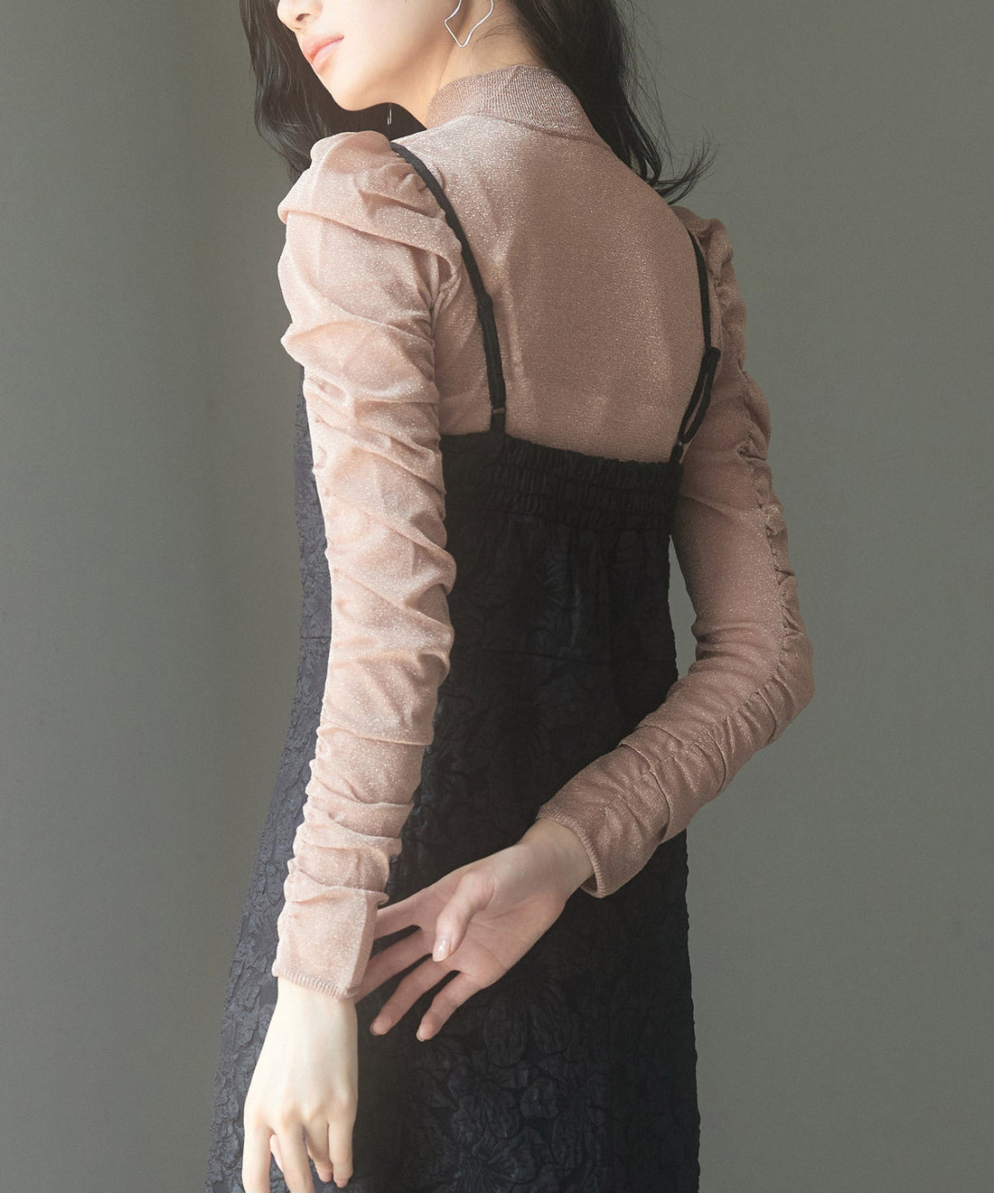 Jacquard Back-Slit Camisole Dress OEM ODM reference 8 - additional view 8