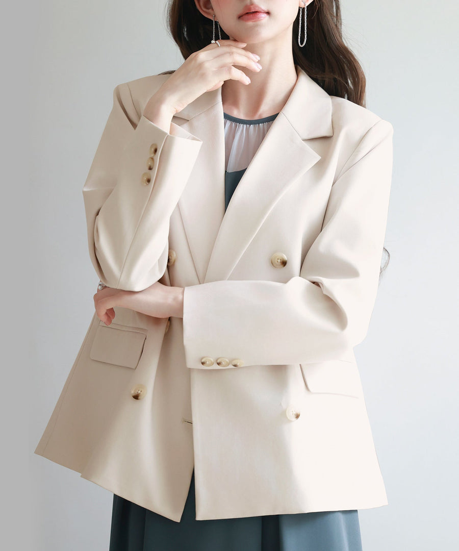 Double-Breasted Tailored Blazer OEM ODM reference 1
