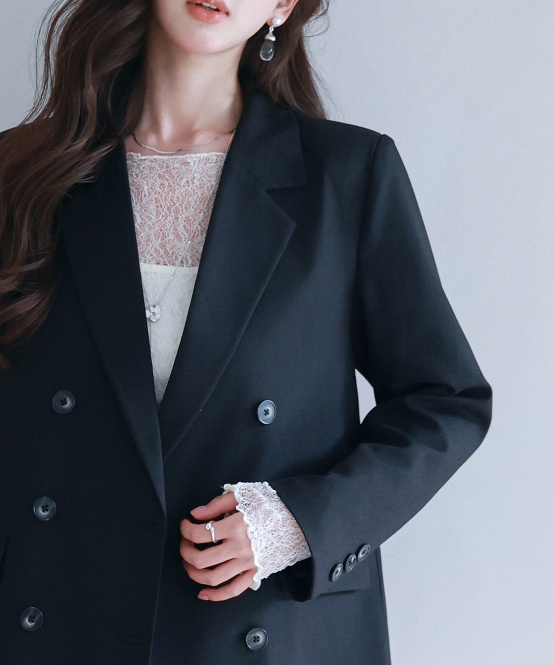 Double-Breasted Tailored Blazer OEM ODM reference 15 - additional view 15