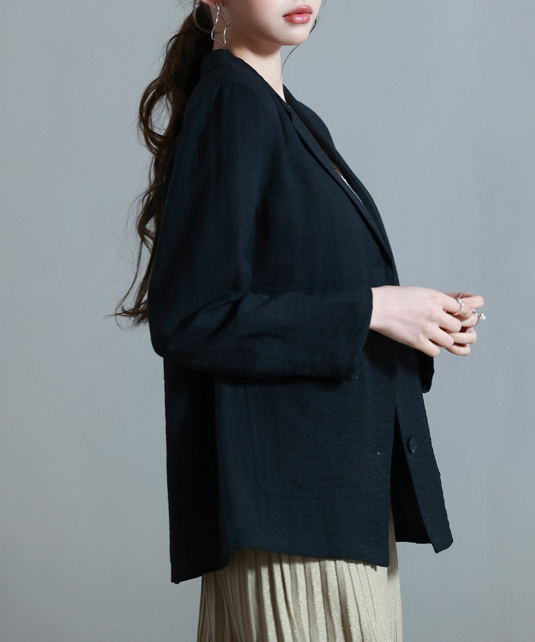 Front-Pocket Tailored Blazer OEM ODM reference 9 - additional view 9