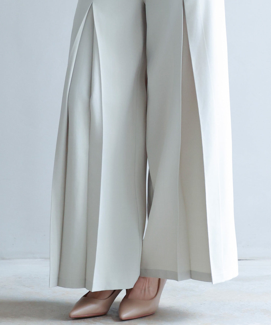 Belted High-Waist Wide-Leg Trousers OEM ODM reference 12 - additional view 12