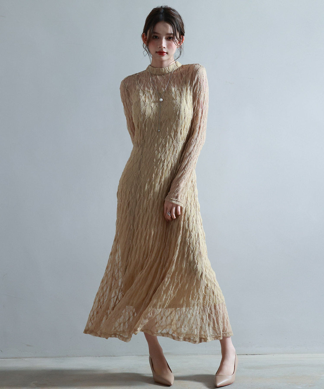 Full-Lace Top & Camisole Dress Set OEM ODM reference 13 - additional view 13