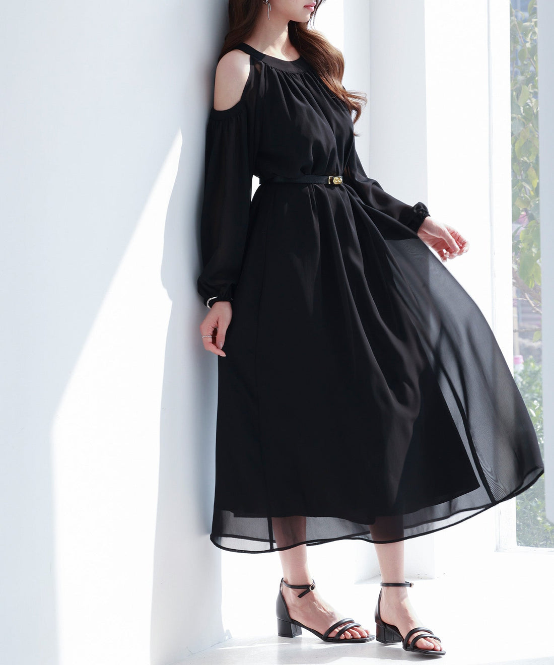 Belted Chiffon Dress OEM ODM reference 10 - additional view 10