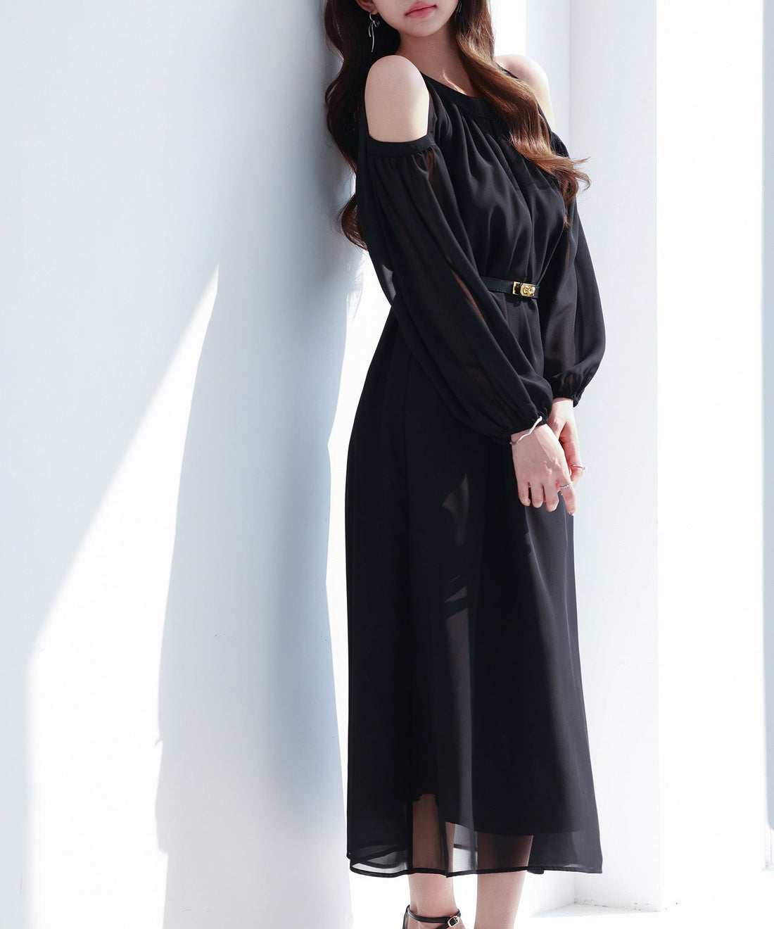 Belted Chiffon Dress OEM ODM reference 12 - additional view 12
