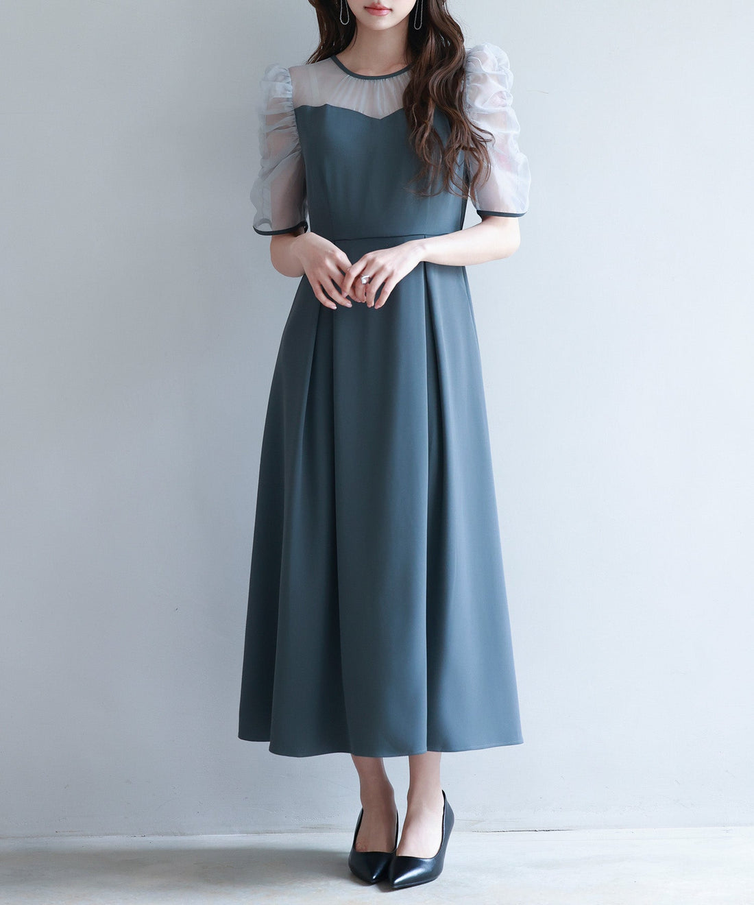 Mixed-Material Bustier-Style Dress OEM ODM reference 10 - additional view 10