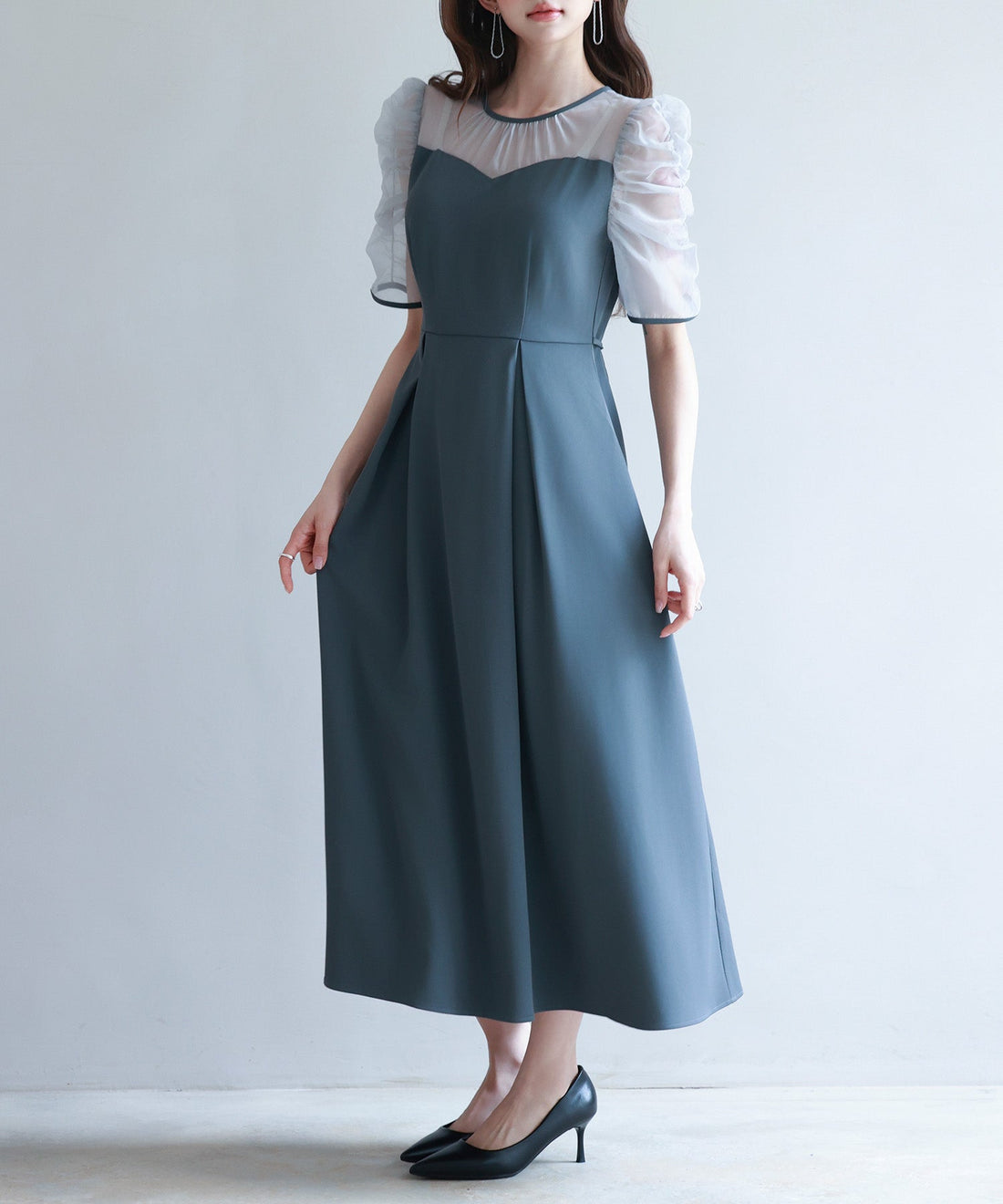 Mixed-Material Bustier-Style Dress OEM ODM reference 11 - additional view 11