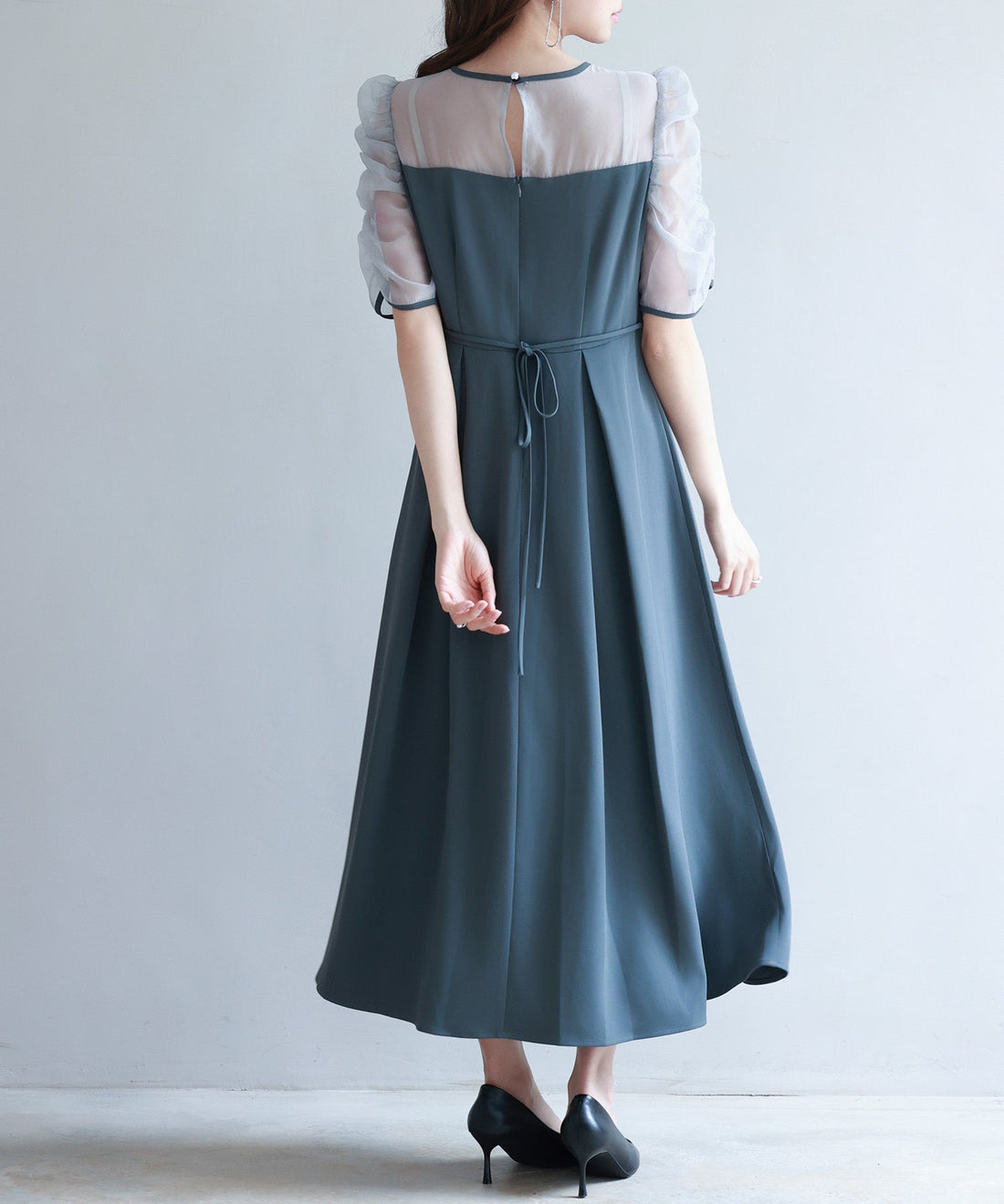 Mixed-Material Bustier-Style Dress OEM ODM reference 13 - additional view 13