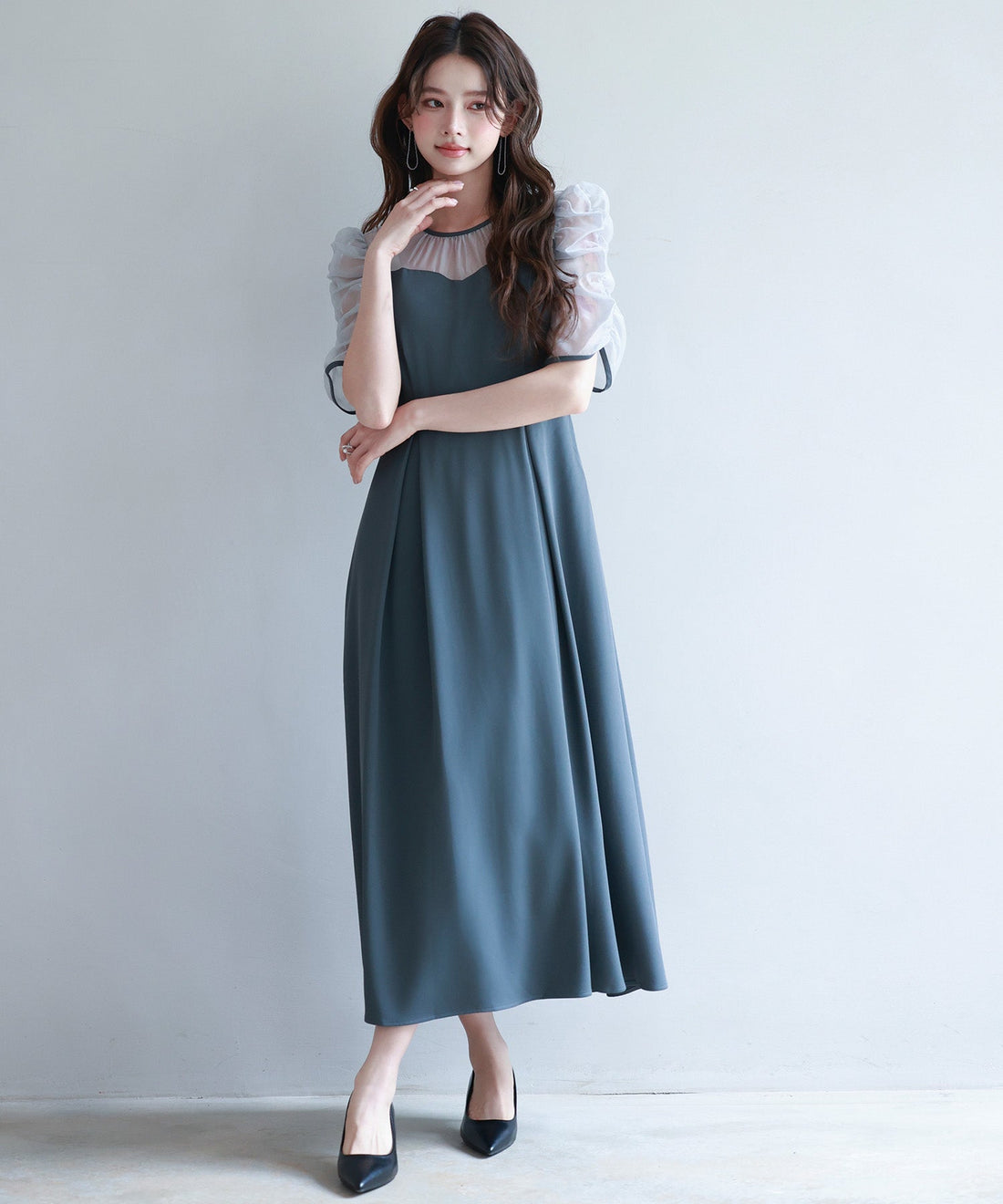 Mixed-Material Bustier-Style Dress OEM ODM reference 14 - additional view 14