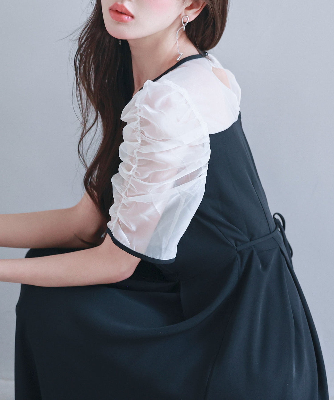 Mixed-Material Bustier-Style Dress OEM ODM reference 8 - additional view 8