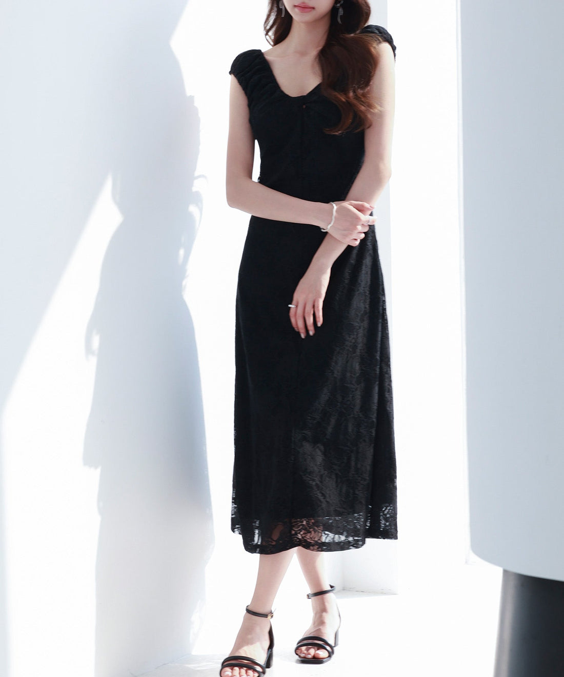A-Line Midi Full-Lace Dress OEM ODM reference 12 - additional view 12
