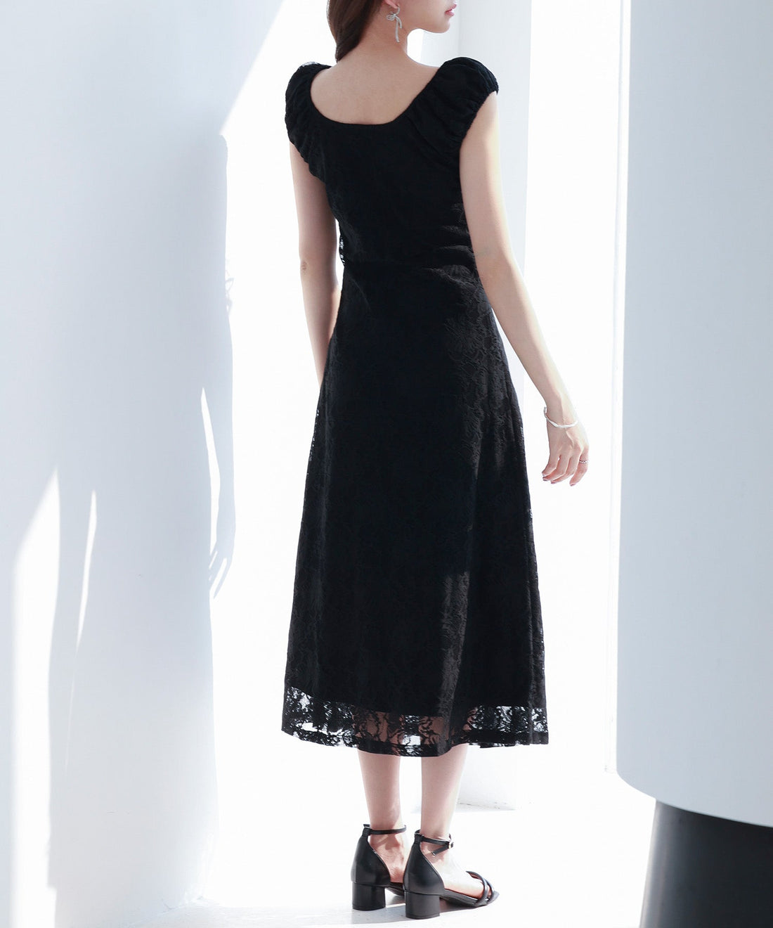 A-Line Midi Full-Lace Dress OEM ODM reference 14 - additional view 14