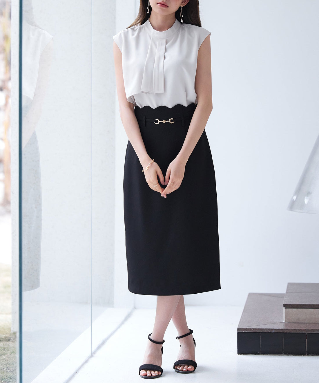 Asymmetric Bow-Tie Blouse OEM ODM reference 8 - additional view 8