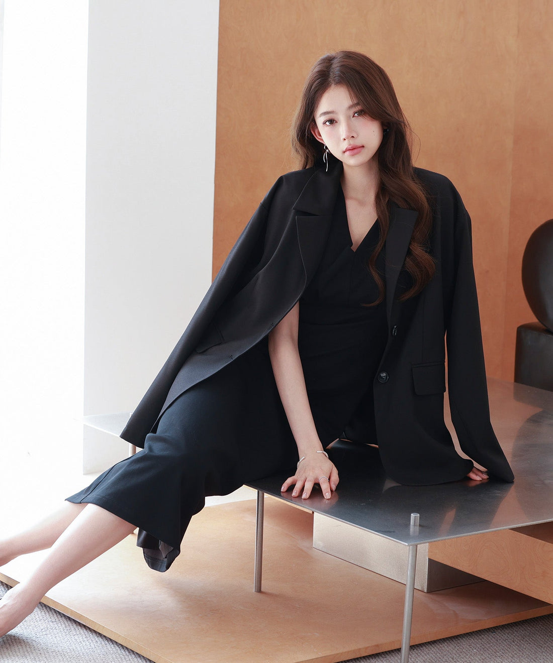 Deep V-Neck Jersey Dress OEM ODM reference 11 - additional view 11