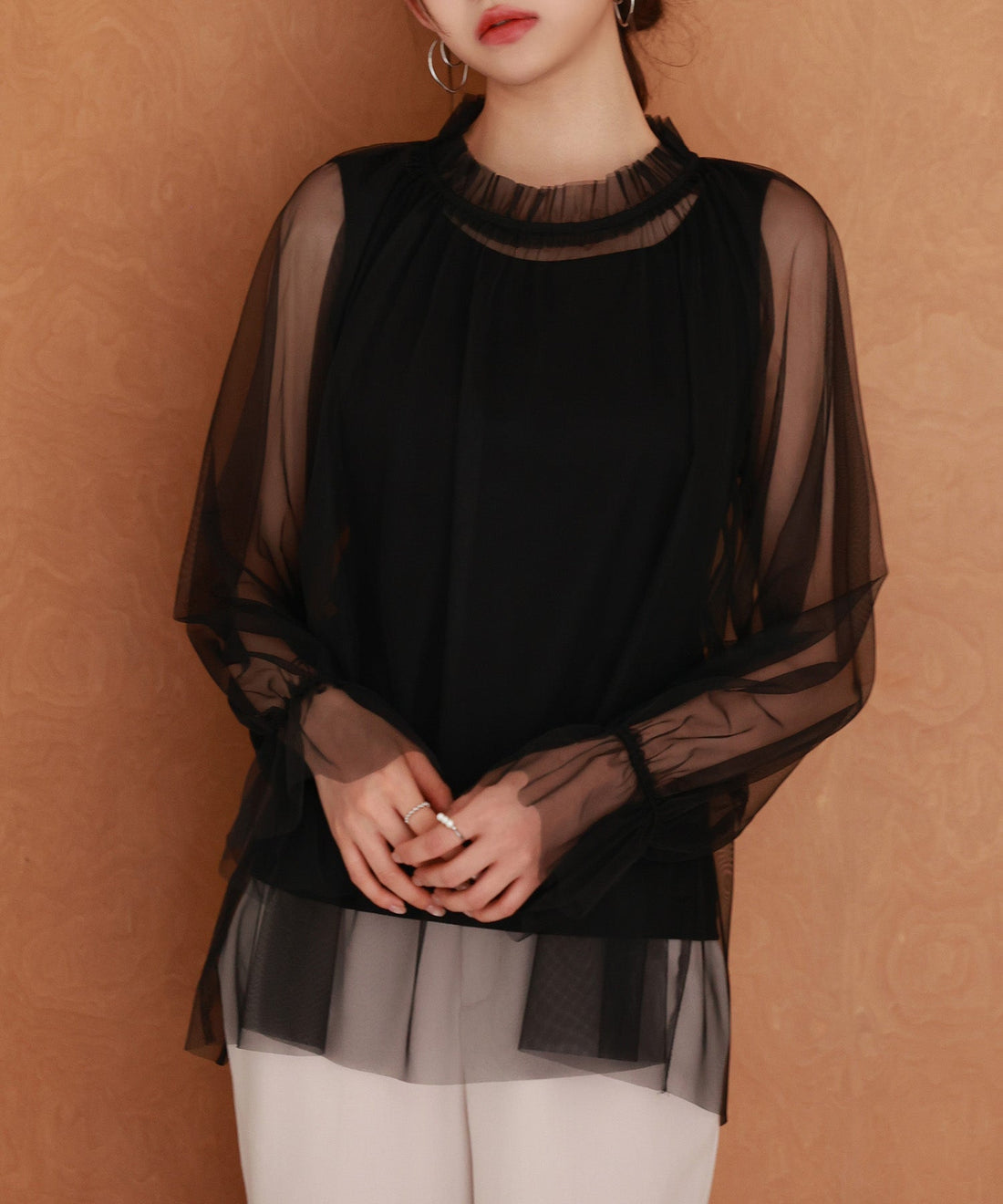 Sleeveless Top & Tulle Blouse Set OEM ODM reference 12 - additional view 12