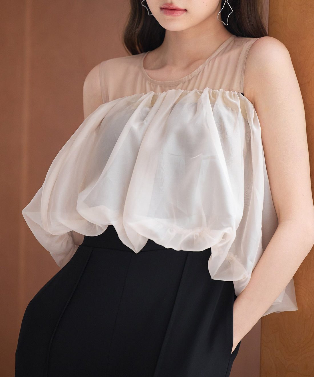 Organza Top & Jumpsuit Two-Piece Set OEM ODM reference 14 - additional view 14