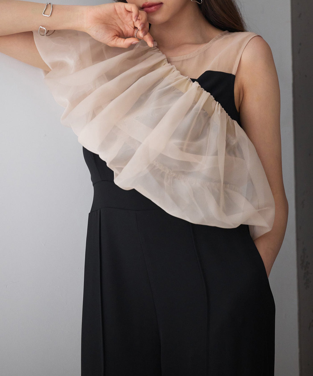 Organza Top & Jumpsuit Two-Piece Set OEM ODM reference 9 - additional view 9