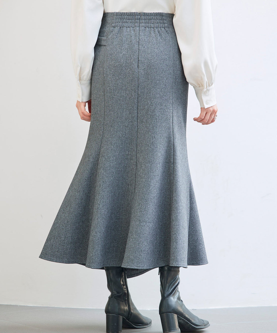 Wrap-Effect Mermaid Long Skirt OEM ODM reference 15 - additional view 15