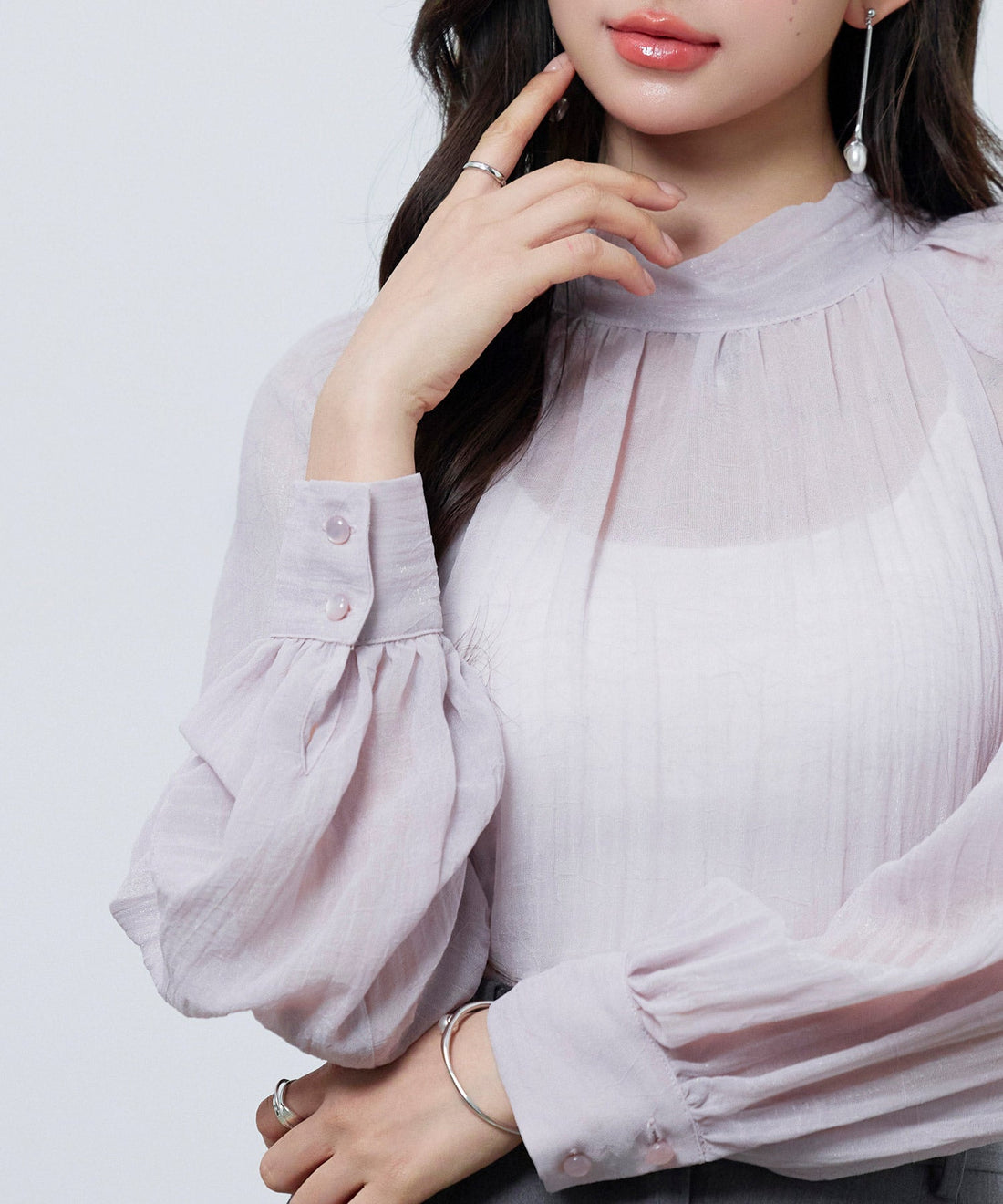 Chiffon Blouse & Inner Top Set OEM ODM reference 10 - additional view 10