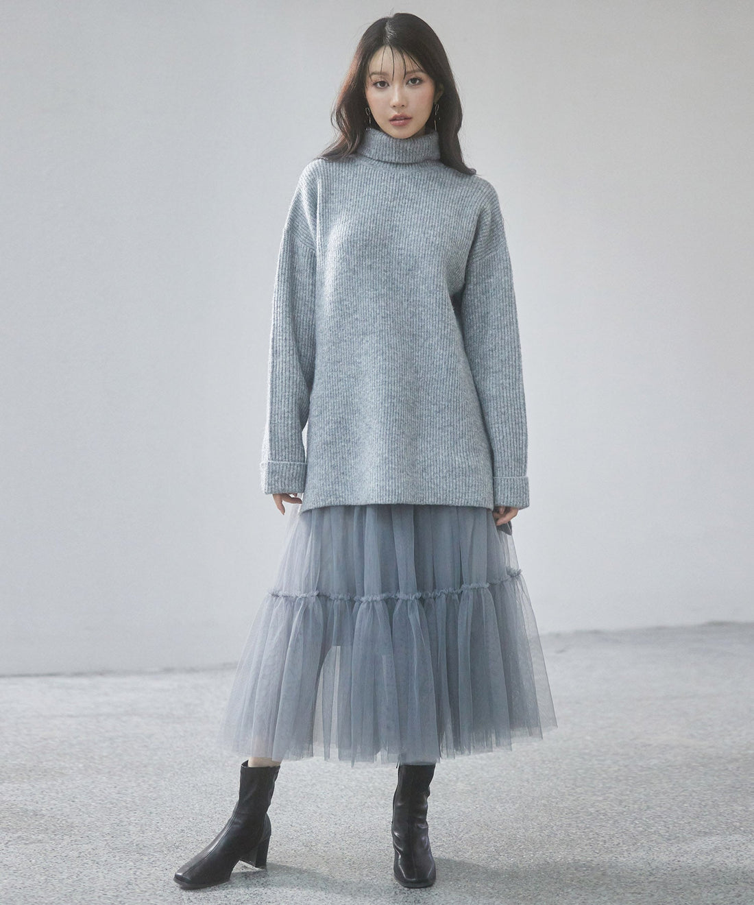 Relaxed High-Neck Knit Pullover OEM ODM reference 15 - additional view 15