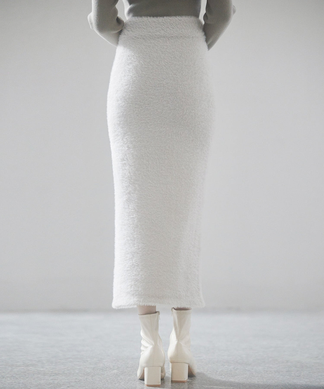 Fluffy Shaggy Fitted Knit Skirt OEM ODM reference 13 - additional view 13