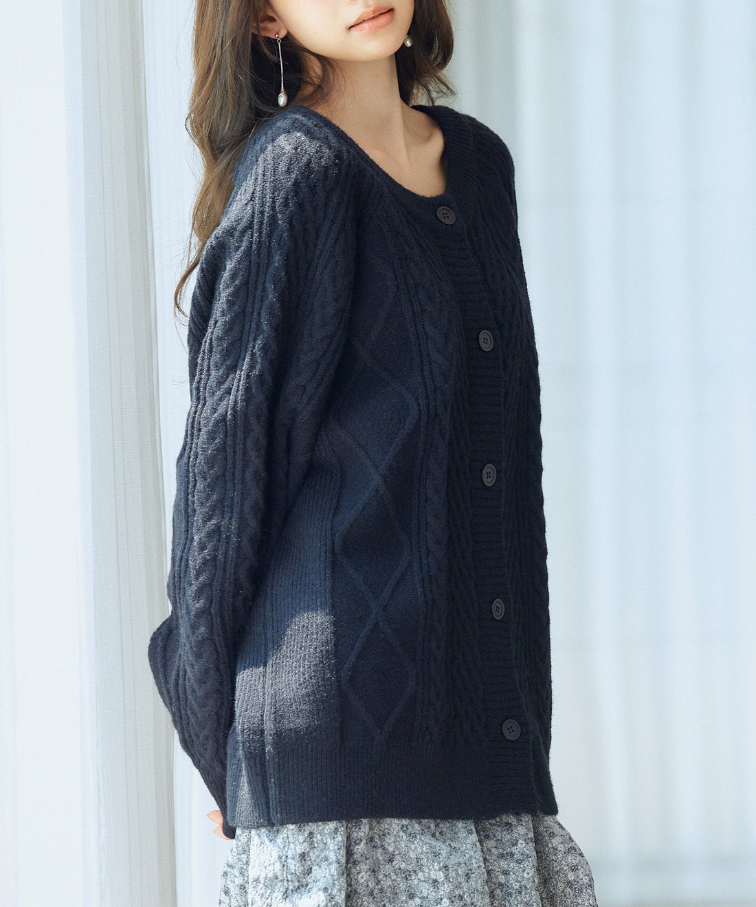 3-Way Cable-Knit Cardigan OEM ODM reference 9 - additional view 9