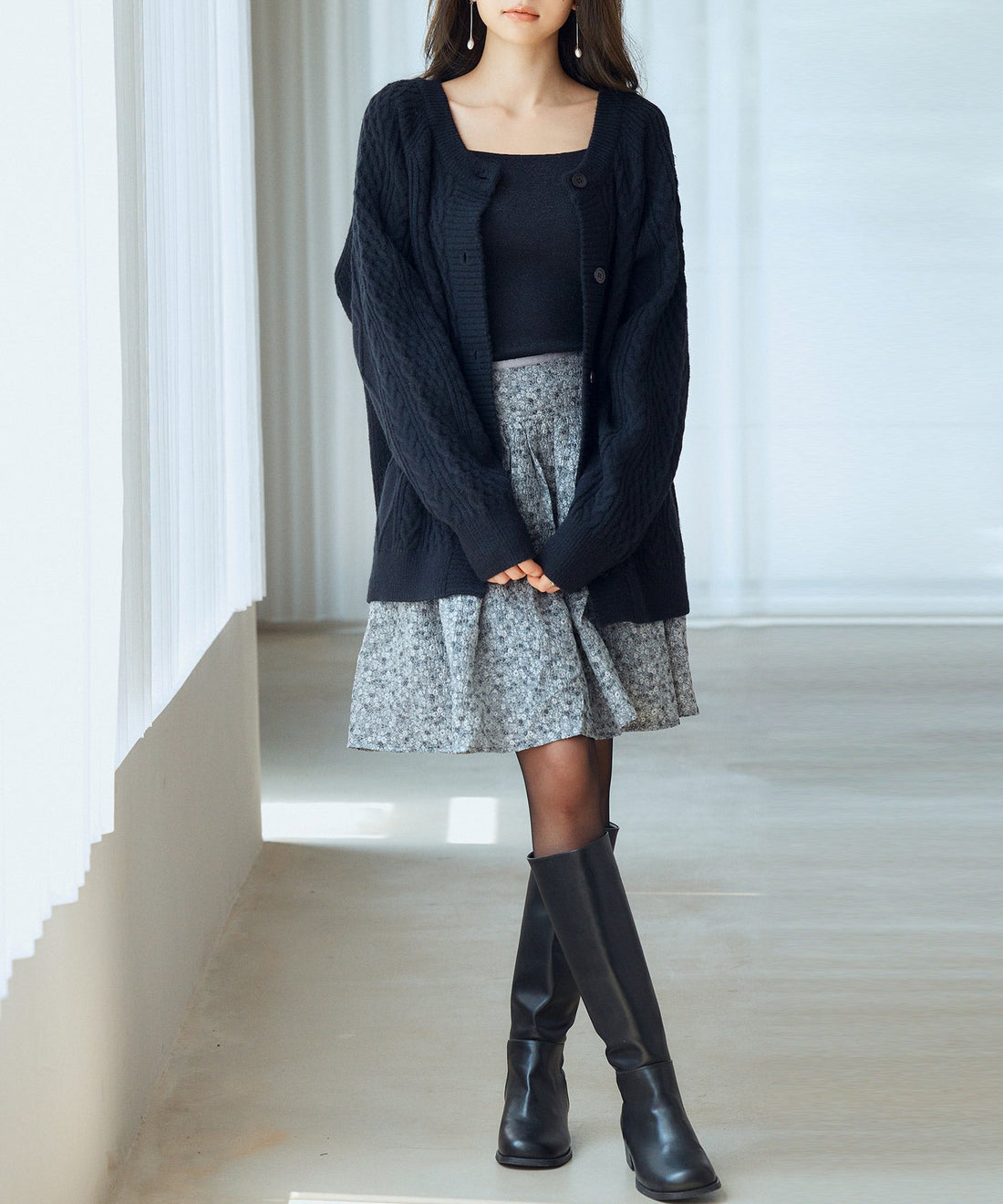 3-Way Cable-Knit Cardigan OEM ODM reference 12 - additional view 12
