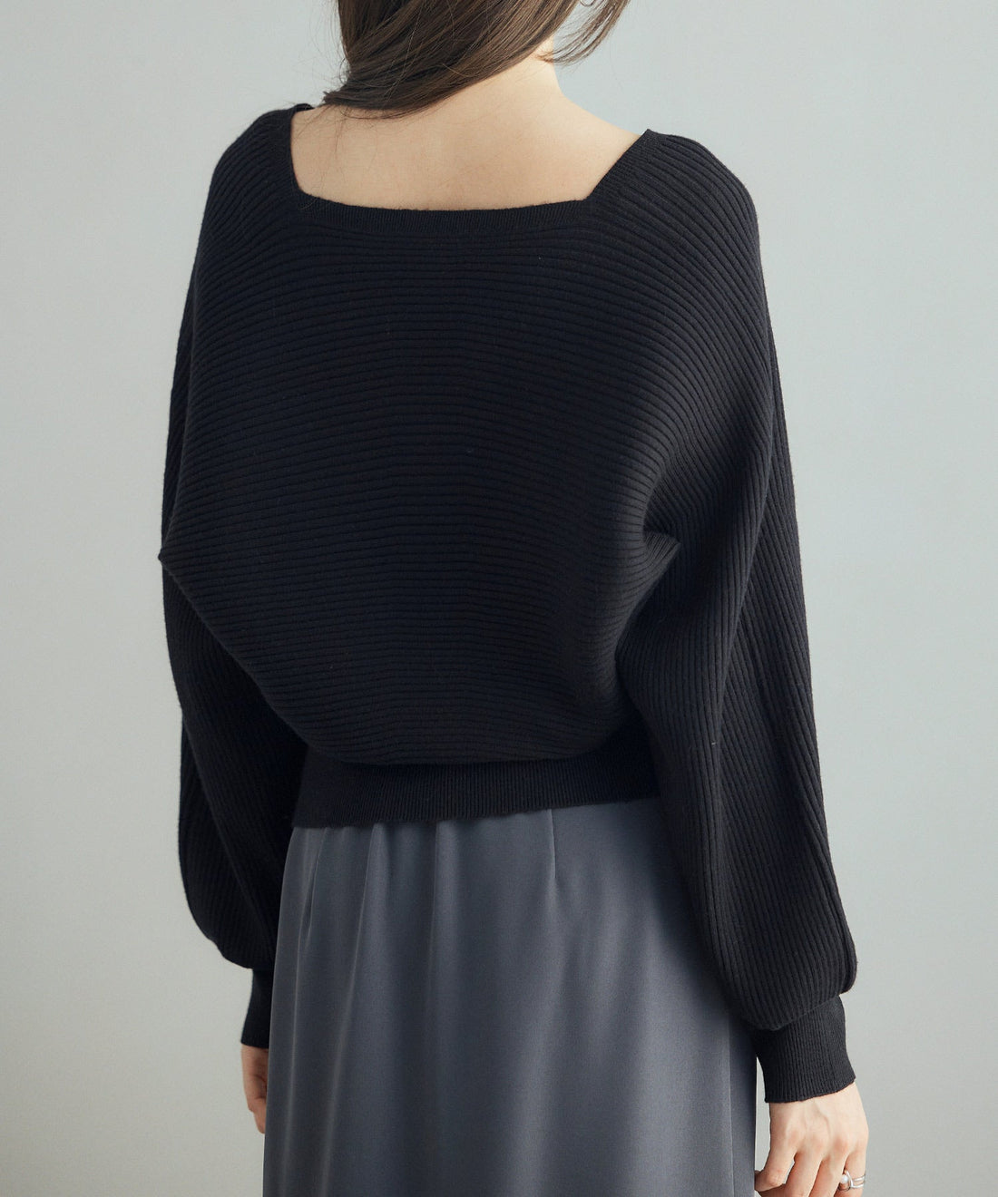 Dolman-Sleeve Wrap-Front Knit Top OEM ODM reference 11 - additional view 11