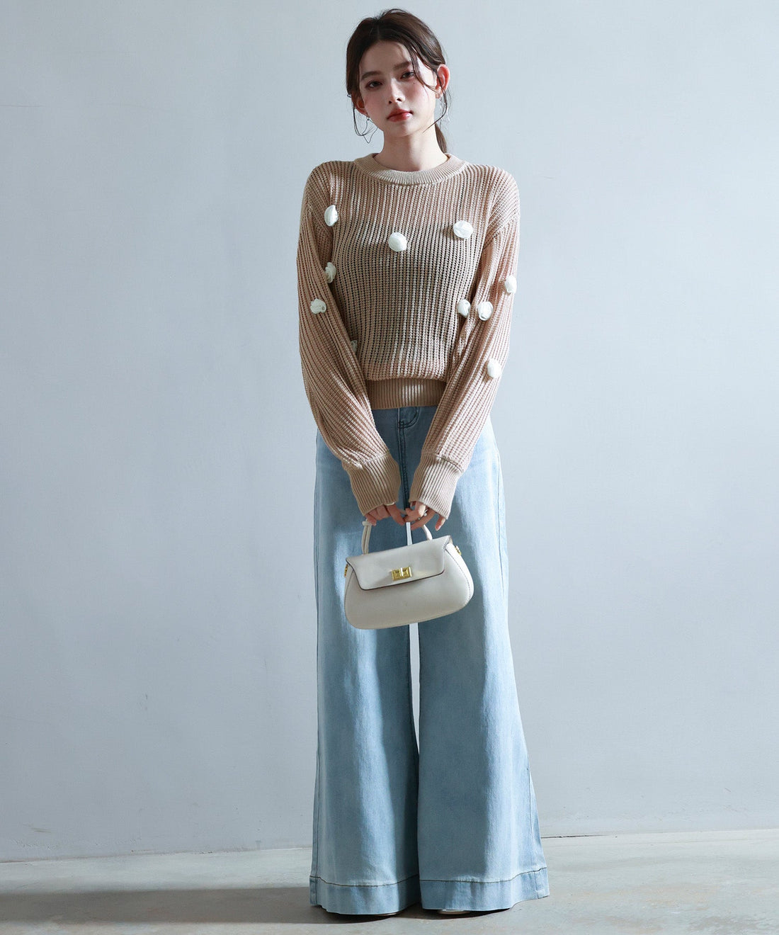 Motif Openwork Knit Pullover OEM ODM reference 11 - additional view 11