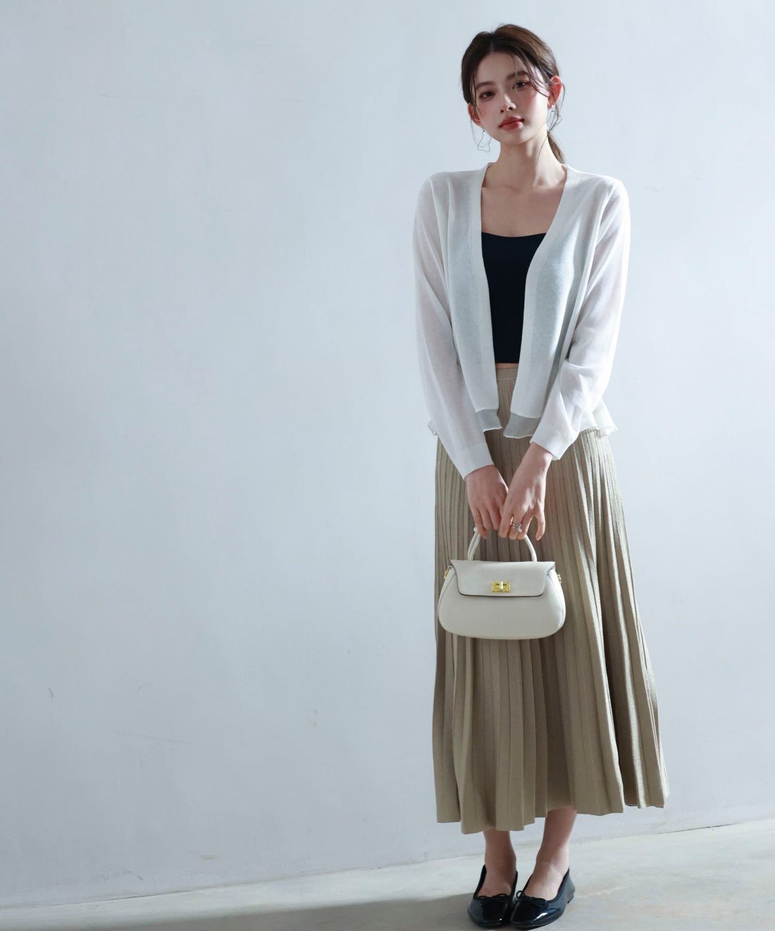 Sheer-Hem Summer Knit Cardigan OEM ODM reference 7 - additional view 7