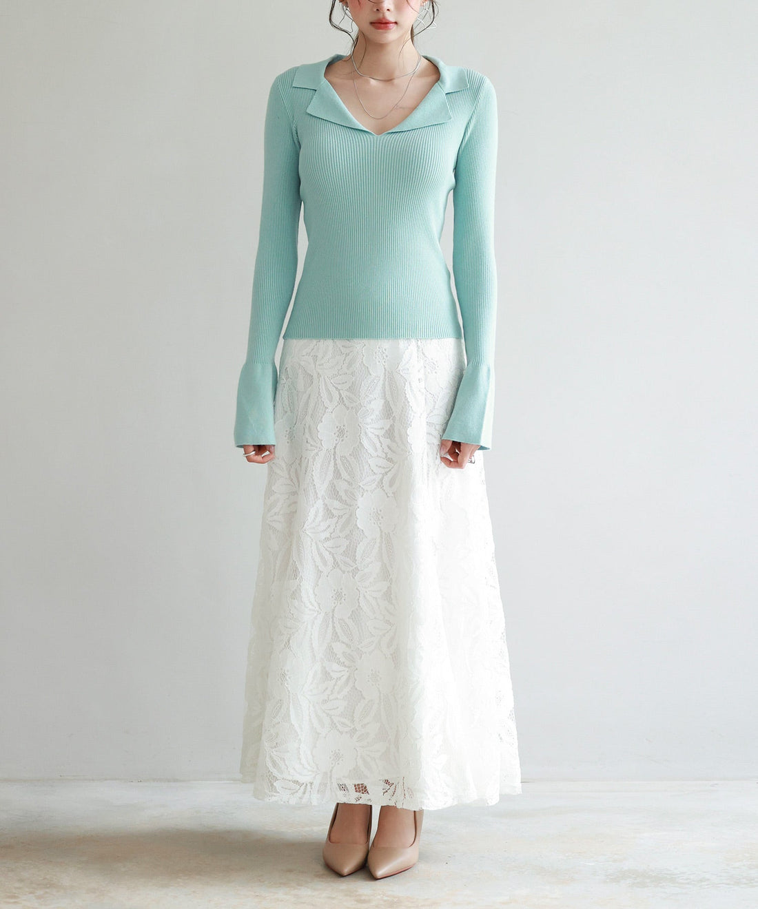 Rib-Knit Polo-Neck Pullover OEM ODM reference 9 - additional view 9