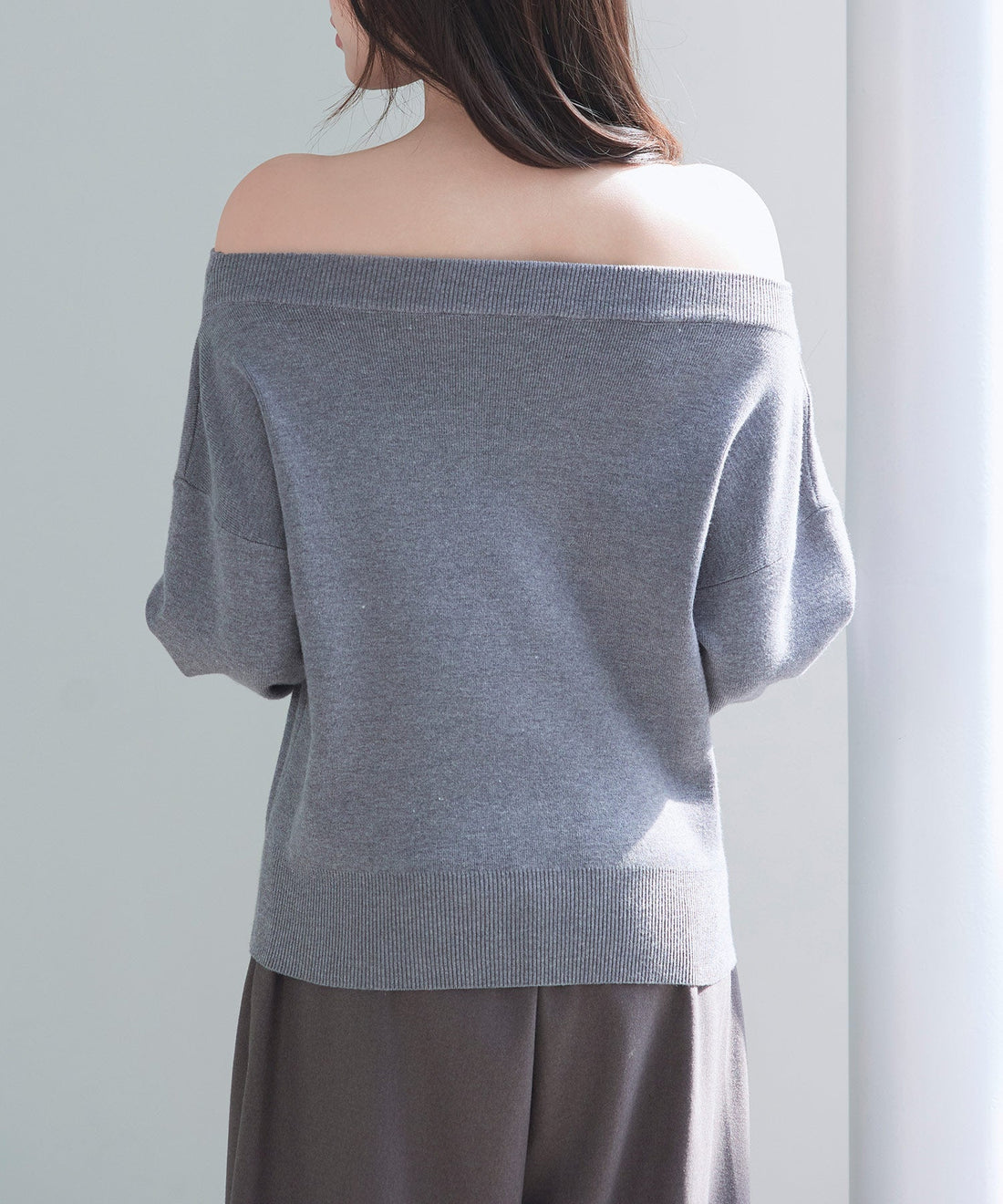 Convertible Off-Shoulder Knit Top OEM ODM reference 15 - additional view 15