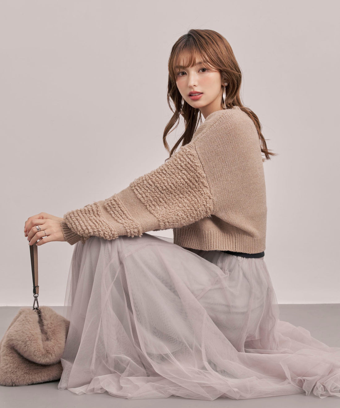 Cropped Voluminous Knit Cardigan OEM ODM reference 9 - additional view 9