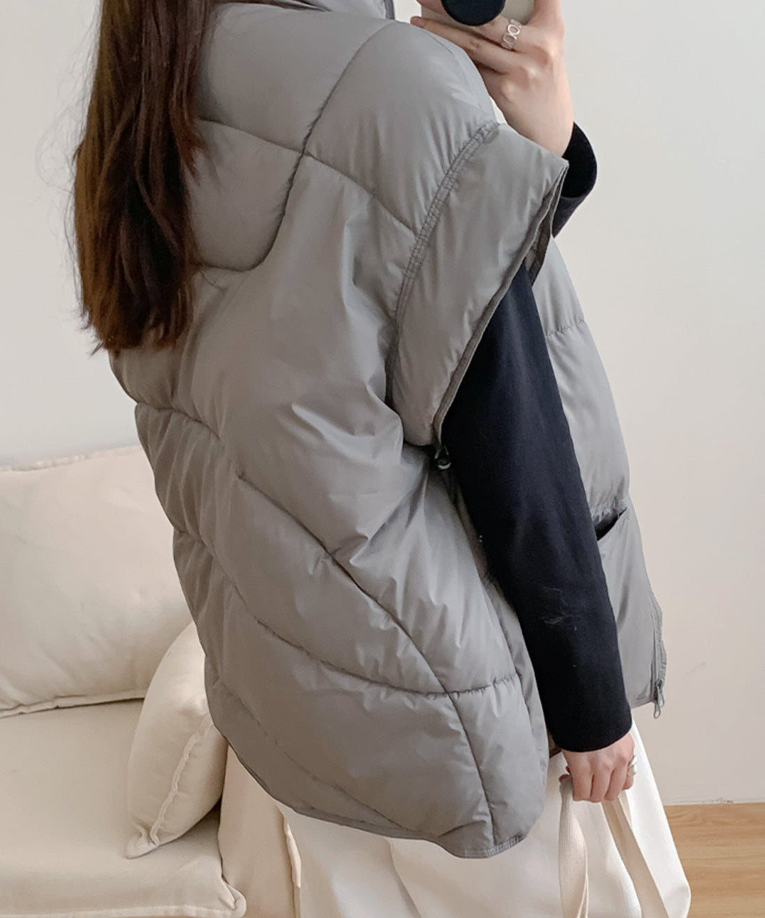 Stand-Collar Padded Volume Vest OEM ODM reference 12 - additional view 12