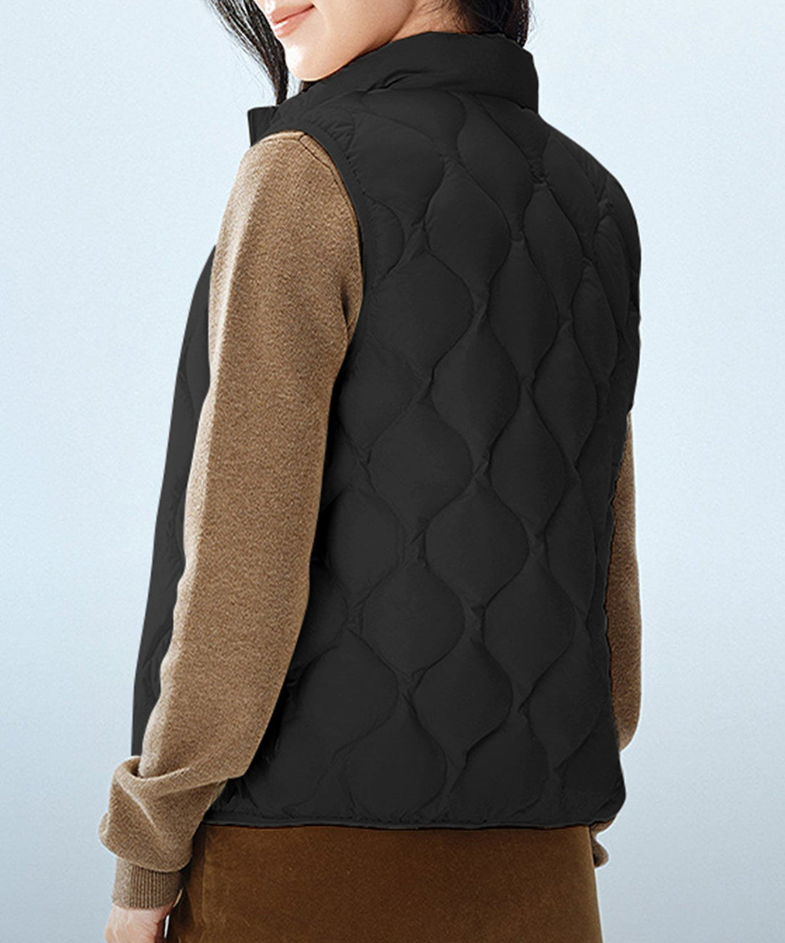 Monochrome Quilted Down Vest OEM ODM reference 12 - additional view 12