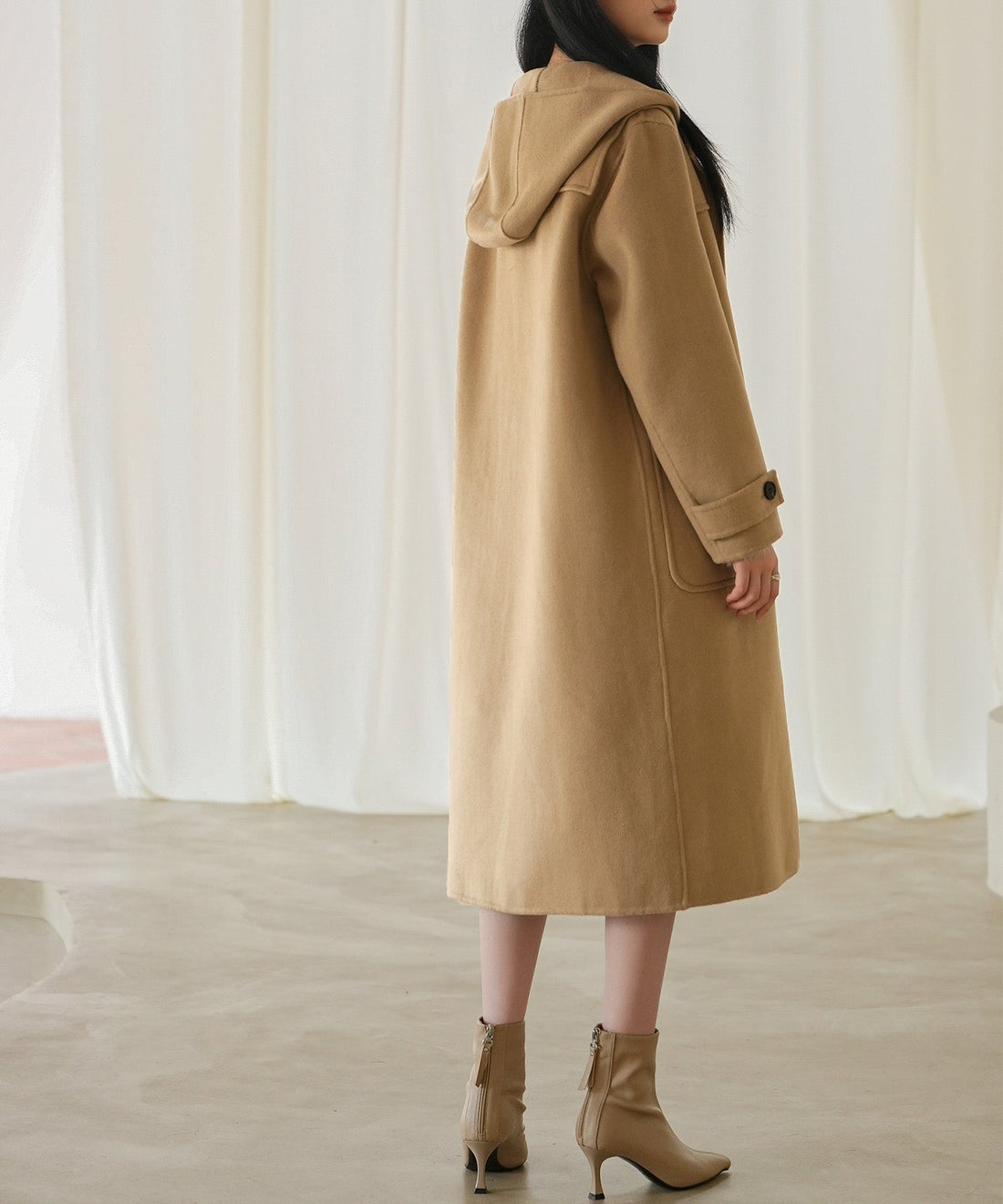Hooded Long Coat with Toggle Fastenings OEM ODM reference 11 - additional view 11