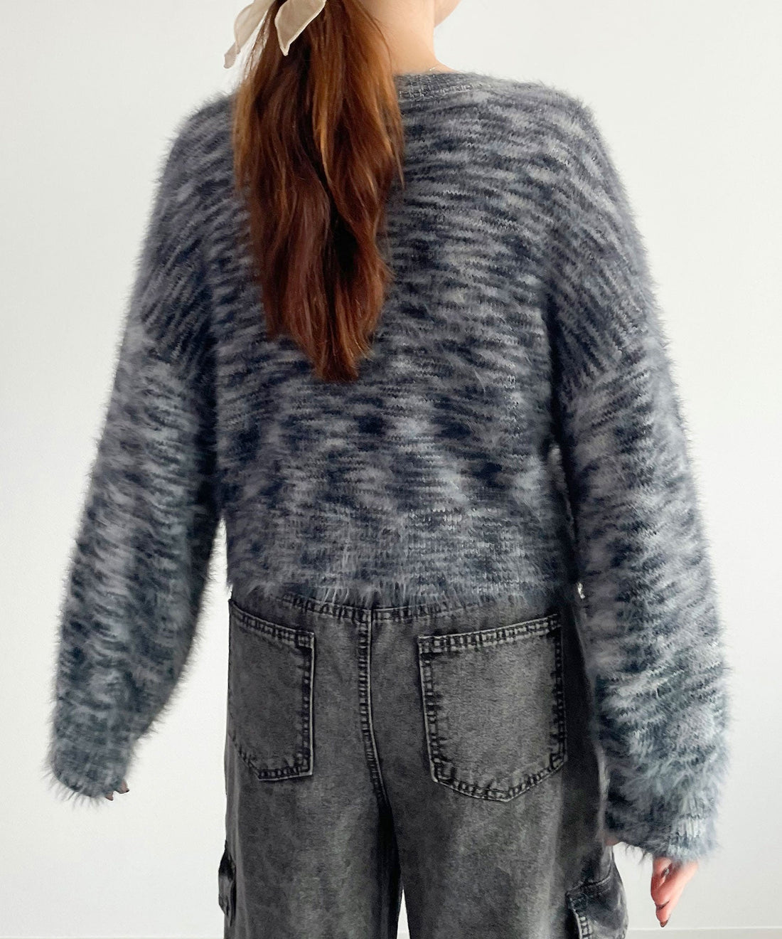 Shaggy Crew-Neck Knit Pullover OEM ODM reference 12 - additional view 12