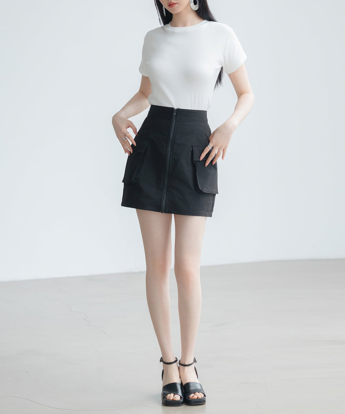 Nylon Cargo-Style Mini Skirt OEM ODM reference 11 - additional view 11