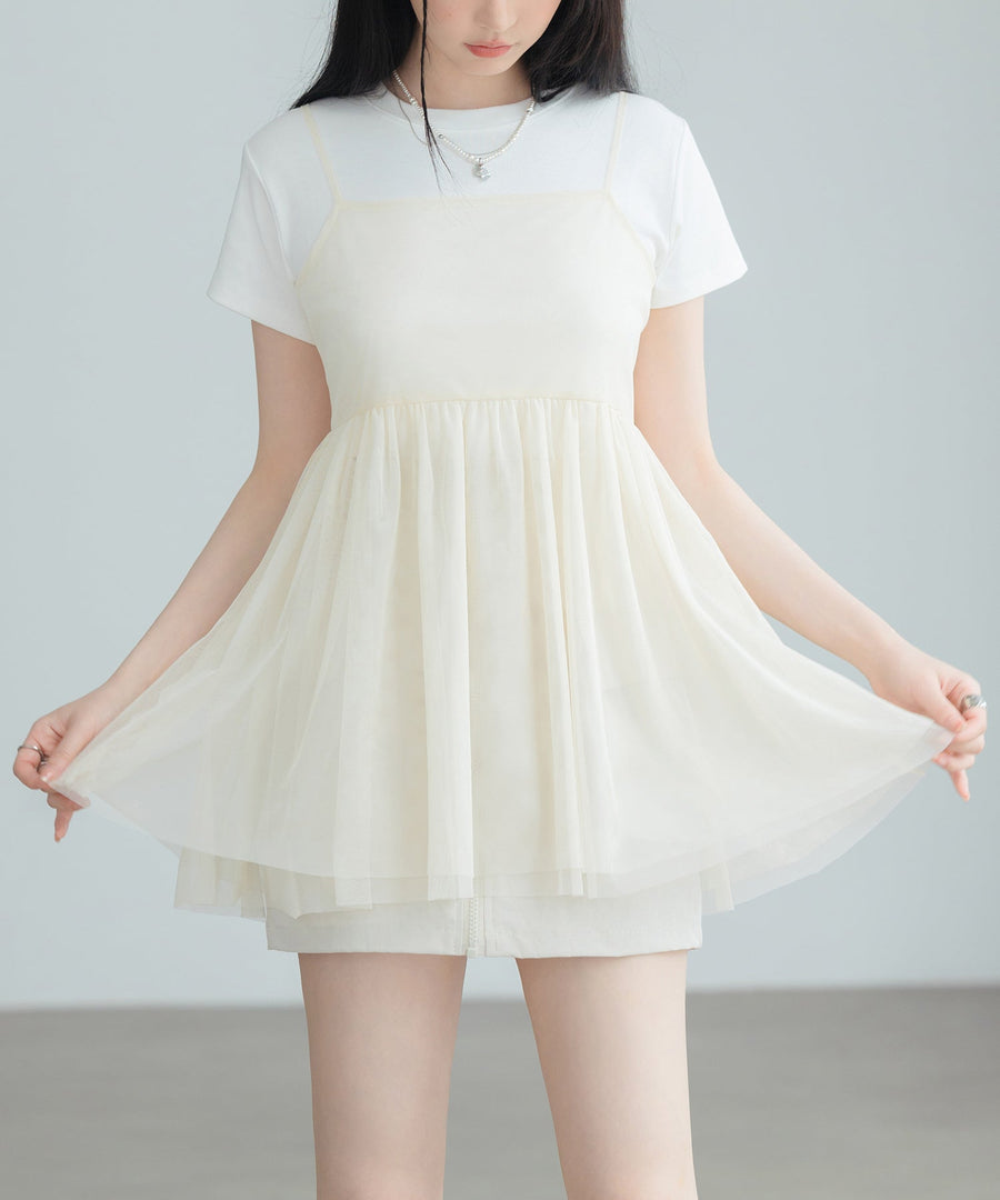 Back-Bow Tulle Camisole Bustier OEM ODM reference 1