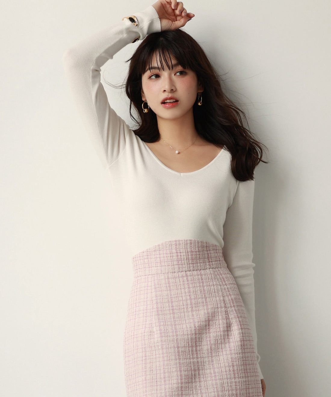 Compact V-Neck Knit Pullover OEM ODM reference 9 - additional view 9