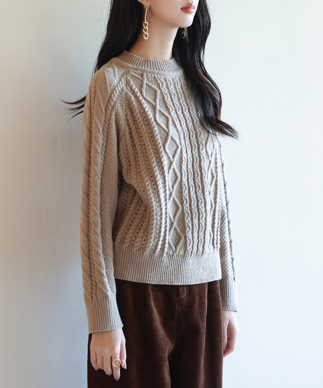 Textured-Knit Raglan-Sleeve Pullover OEM ODM reference 15 - additional view 15