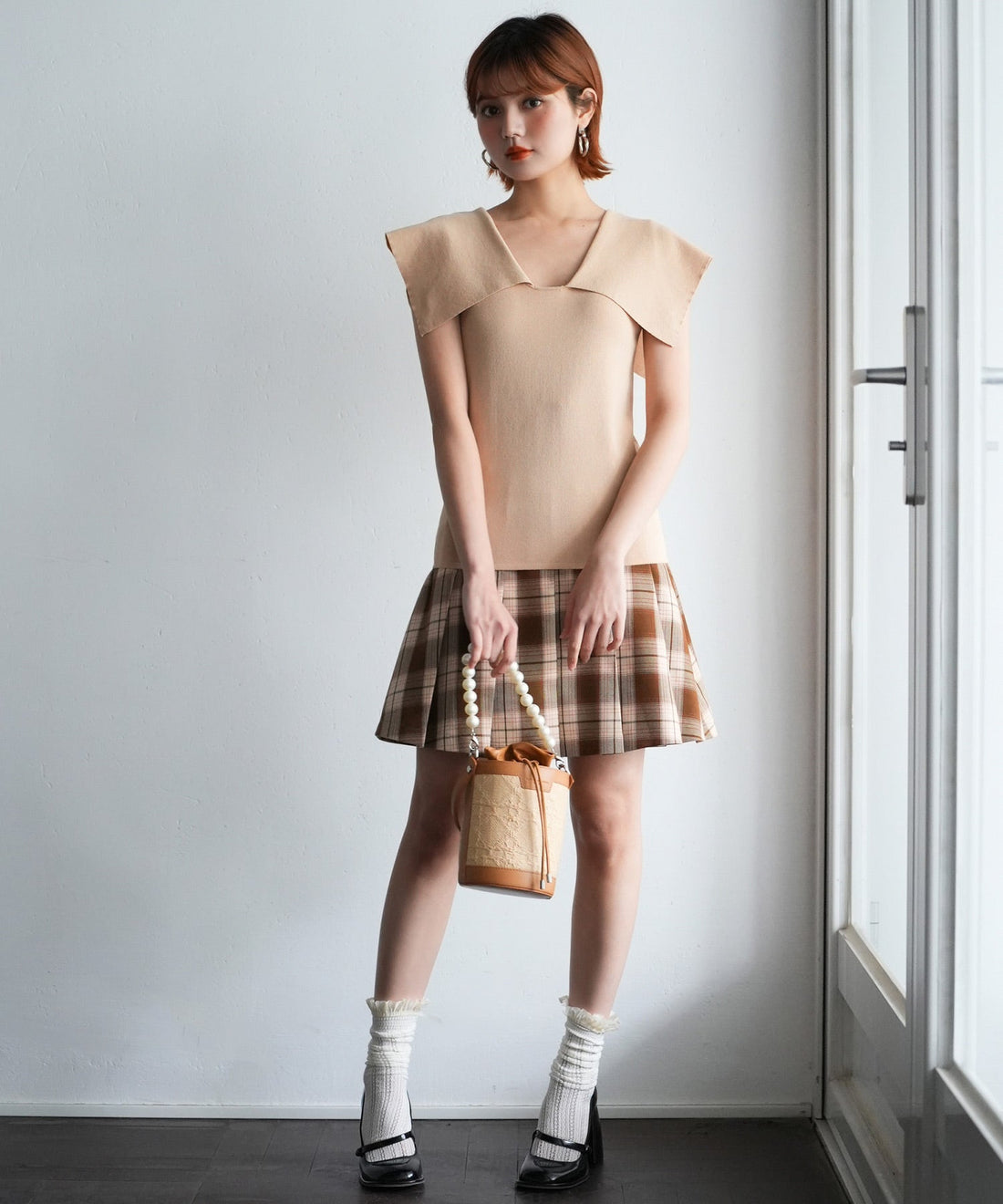 Oversized-Collar Summer Knit Top OEM ODM reference 12 - additional view 12
