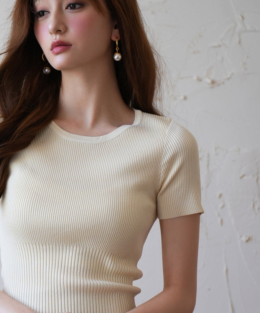 Crew-Neck Short-Sleeve Summer Knit Top OEM ODM reference 8 - additional view 8