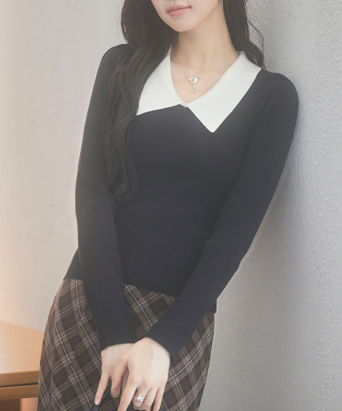 Collared Rib-Knit Top OEM ODM reference 13 - additional view 13