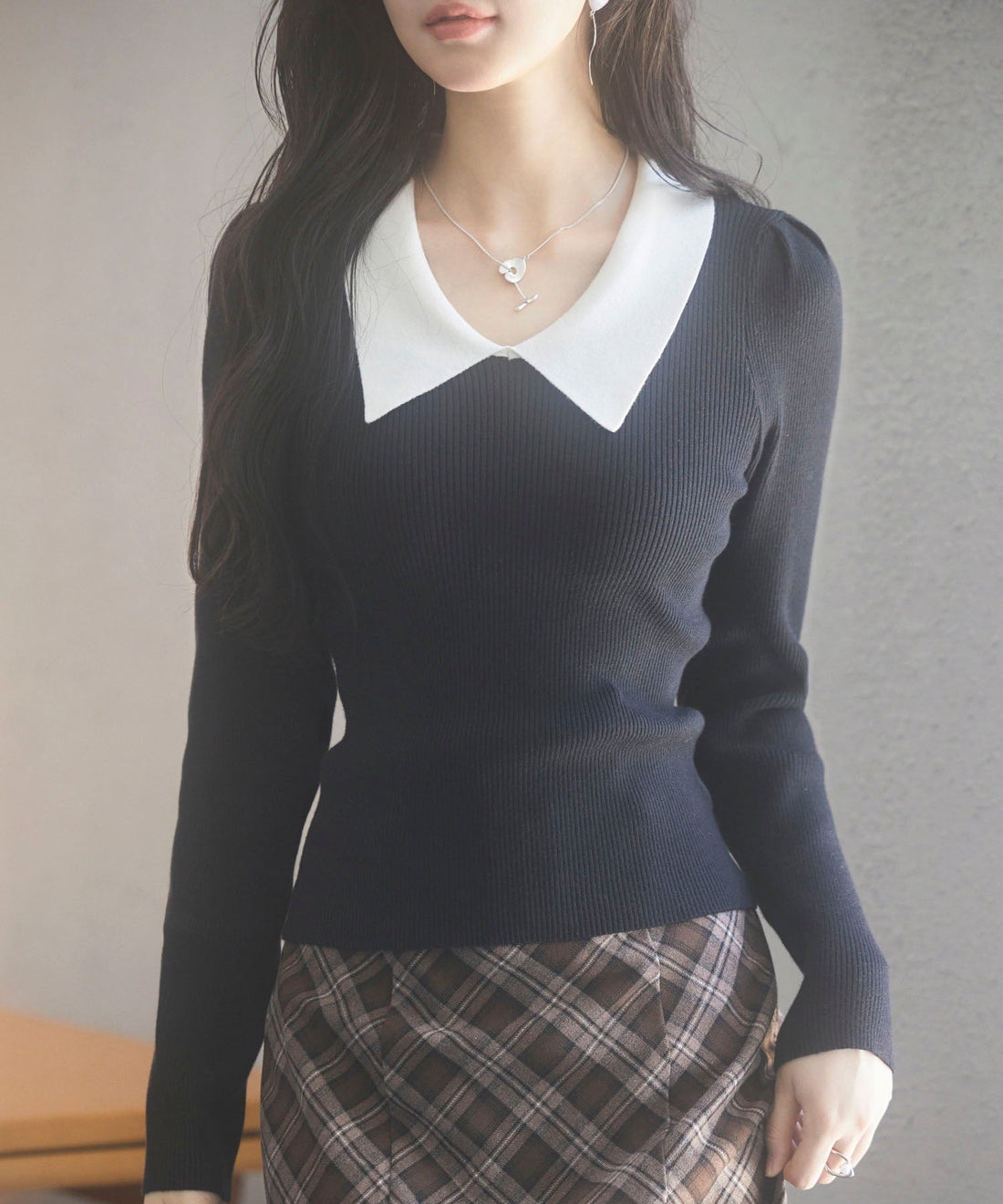 Collared Rib-Knit Top OEM ODM reference 15 - additional view 15